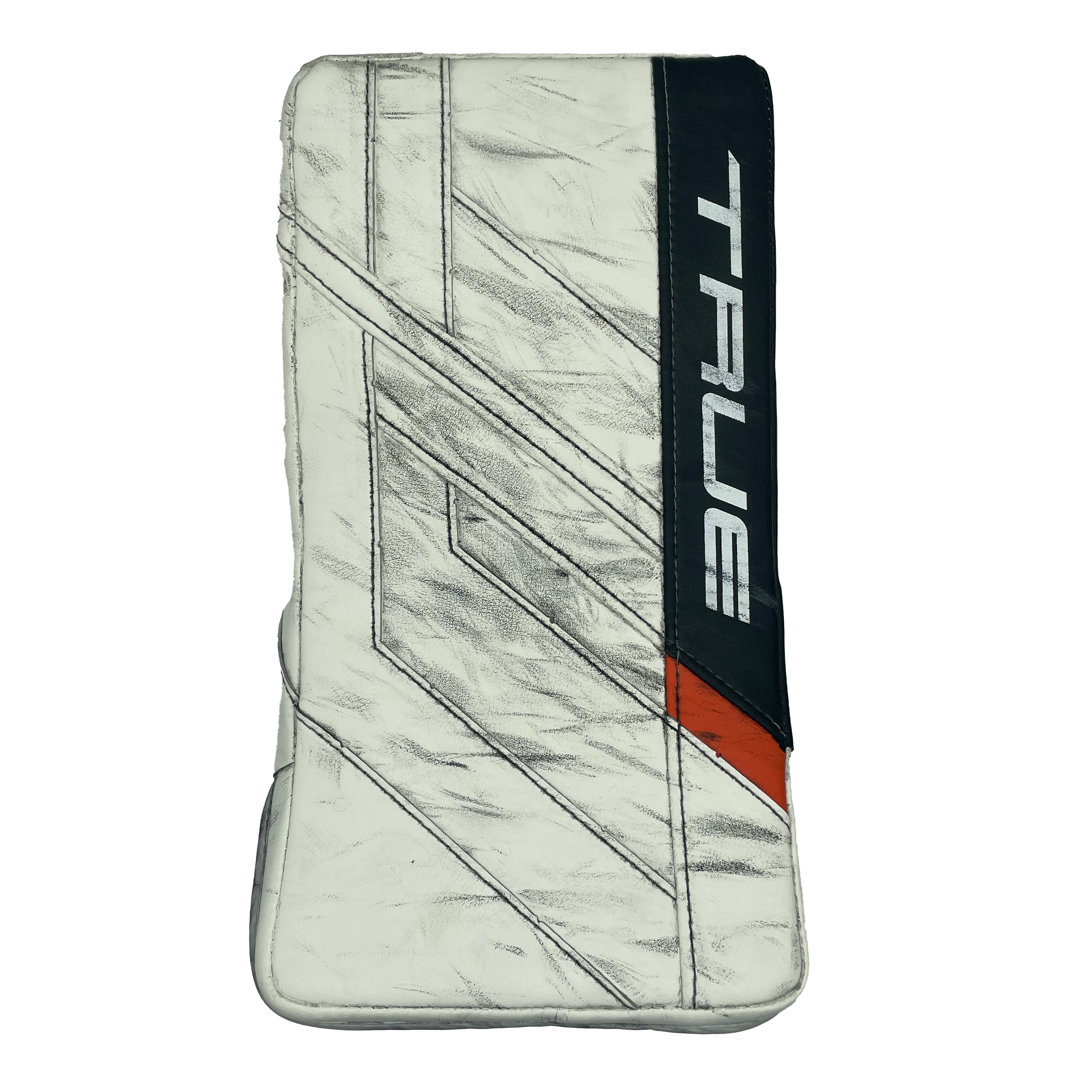 Véritable HZRDUS PX4 - Bloqueur de gardien de but professionnel d'occasion - Felix Sandström (blanc/orange)
